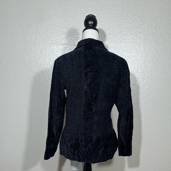 YOSHIKI HISHINUMA Vintage Velvet Button Down Blouse - Picture 3 of 7